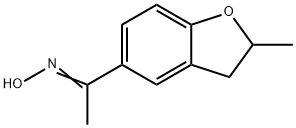 1-(2-甲基-2,3-二氢苯并[B]呋喃-5-基)-1-乙酮肟 结构式