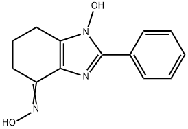 1-羟基-2-苯基-4,5,6,7-四氢-1H-苯并[E]咪唑-4-肟 结构式