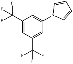 1-[3,5-双(三氟甲基)苯基]吡咯 结构式