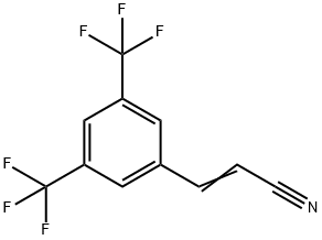 3,5-双(三氟甲基)肉桂腈 结构式