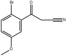3-(2-溴-5-甲氧基苯基)-3-氧丙腈 结构式