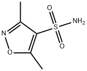 3,5-二甲基-(9CI)-4-异噁唑磺酰胺 结构式