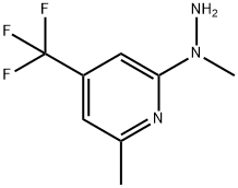 1-(6-甲基-4-(三氟甲基)-2-吡啶)-1-甲基肼 结构式