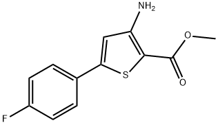 3-氨基-5-(4-氟苯基)噻吩-2-羧酸甲酯 结构式