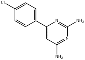 6-(4-氯苯基)嘧啶E-2,4-二胺 结构式