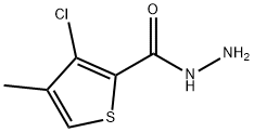 3-氯-4-甲基噻吩-2-羧肼 结构式