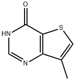 7-甲基噻吩并[3,2-D]嘧啶-4(3H)-酮 结构式