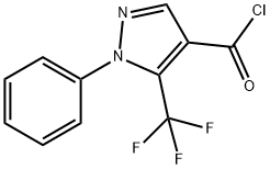 1-苯基-5-三氟甲基吡唑-4-酰氯 结构式