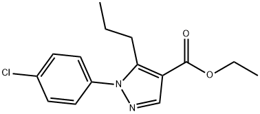 1-(4-氯苯基)-5-丙基-1H-吡唑-4-羧酸乙酯 结构式