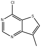4-氯-7-甲基噻吩并[3,2-D]嘧啶 结构式