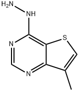 7-METHYLTHIENO[3,2-D]PYRIMIDIN-4-HYDRAZINE 结构式