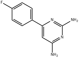 2,4-二氨基-6-(4-氟苯基)嘧啶 结构式