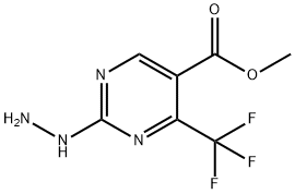 5-(甲氧基羰基)-4-(三氟甲基)嘧啶-2-肼 结构式