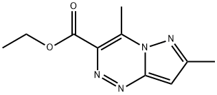 ethyl 4,7-dimethylpyrazolo[5,1-c][1,2,4]triazine-3-carboxylate 结构式