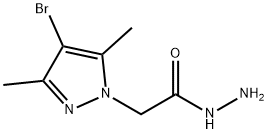 2-(4-溴-3,5-二甲基-吡唑-1-基)乙酰肼 结构式