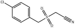 2-[(4-氯苯基)甲磺酰基]乙腈 结构式