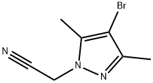 2-(4-溴-3,5-二甲基-1H-吡唑-1-基)乙腈 结构式