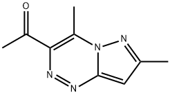 1-(4,7-二甲基吡唑并[5,1-C][1,2,4]三氮杂-3-基)-1-乙酮 结构式