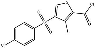 4-(4-氯苯基)磺酰-3-甲基噻吩-2-羰酰氯 结构式