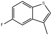 5-氟-3-甲基苯并噻吩 结构式