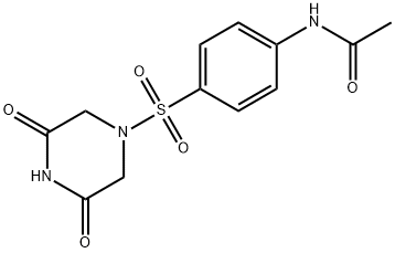 N-(4-((3,5-二氧代哌嗪-1-基)磺酰基)苯基)乙酰胺 结构式