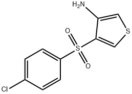 3-AMINO-4-(4-CHLOROBENZENESULFONYL)THIOPHENE 结构式