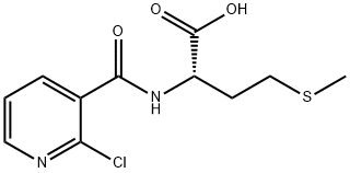 (2S)-2-([(2-CHLOROPYRIDIN-3-YL)CARBONYL]AMINO)-4-(METHYLTHIO)BUTANOIC ACID 结构式