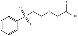 2-([2-苯磺酰)乙基]硫代乙酸 结构式
