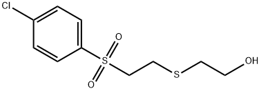 2-((2-[(4-CHLOROPHENYL)SULFONYL]ETHYL)THIO)ETHAN-1-OL 结构式