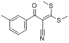 2-(3-甲基苯甲酰基)-3,3-双(甲硫基)丙烯腈 结构式