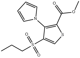 METHYL 4-(PROPYLSULFONYL)-3-(1H-PYRROL-1-YL)THIOPHENE-2-CARBOXYLATE