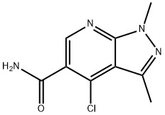 4-Chloro-1,3-dimethyl-1H-pyrazolo[3,4-b]pyridine-5-carboxamide