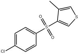 3-[(4-氯苯基)磺酰氯]-4-甲基噻吩 结构式