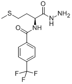 N-[4-(TRIFLUOROMETHYL)BENZOYL]-L-METHIONINYL HYDRAZIDE 结构式