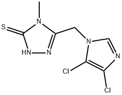 5-((4,5-Dichloro-1H-imidazol-1-yl)methyl)-4-methyl-4H-1,2,4-triazole-3-thiol