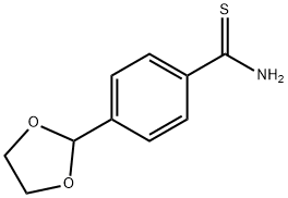 4-(1,3-二氧五环-2-基)硫代苯酰氨 结构式