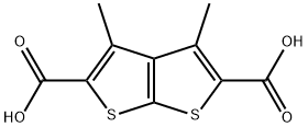 3,4-二甲基(2,3-B)并噻吩-2,5-二羧酸 结构式