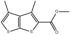 3,4-二甲基噻吩并[2,3-B]噻吩-2-羧酸甲酯 结构式