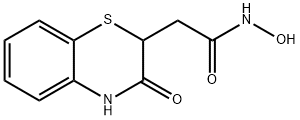 N-羟基-2-(3-氧代-3,4-二氢-2H-苯并[B][1,4]噻嗪-2-基)乙酰胺 结构式