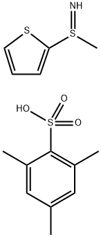 2-(甲基亚磺酰氨基)噻吩2,4,6-三甲基苯磺酸盐 结构式