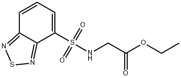 乙基-2 - [(2,1,3 -苯并噻二唑- 4 - 硫基)氨基]乙酸 结构式