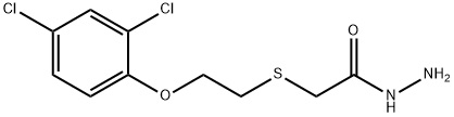 (2-(2,4-DICHLOROPHENOXY)ETHYL)THIOACETIC ACID HYDRAZIDE 结构式