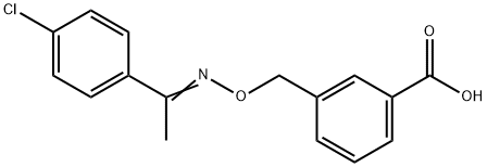 3-[([[1-(4-CHLOROPHENYL)ETHYLIDENE]AMINO]OXY)METHYL]BENZOIC ACID 结构式