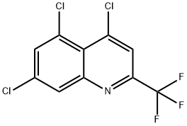 4,5,7-三氯-2-(三氟甲基)喹啉 结构式