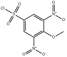 3,5-二硝基-4-甲氧基苯磺酸氯 结构式