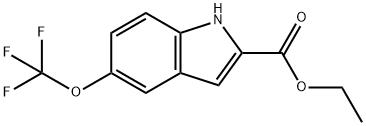 5-(三氟甲氧基)-1H-吲哚-2-羧酸乙酯 结构式