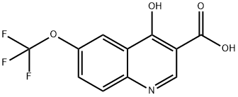 4-羟基-6-(三氟甲氧基)喹啉-3-羧酸 结构式