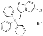 [(5-氯苯并[B]噻吩-3-基)甲基](三苯基)溴化磷 结构式