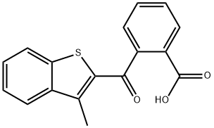 2-[（3-甲基苯并[b]噻酚基）羰基]苯甲酸酯 结构式