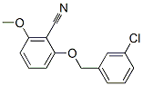 2-(3-氯苄氧基)-6-甲氧基苯甲腈 结构式